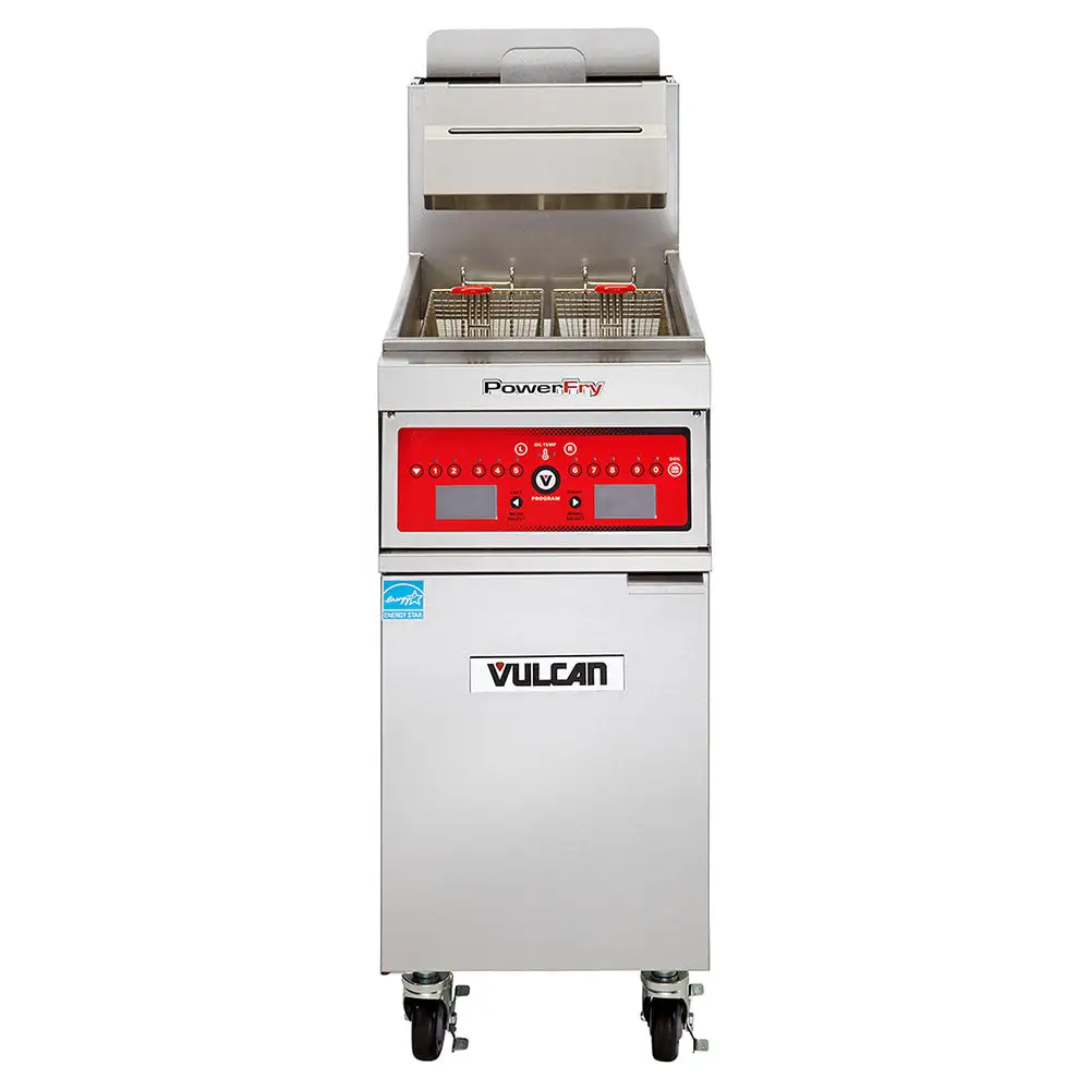 Vulcan 1VK85D Gas Fryer - (1) 90 Lb Vat, Floor Model, Liquid Propane