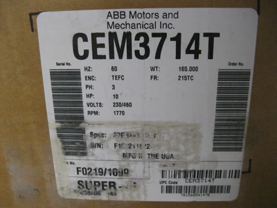 NEW Baldor CEM3714T