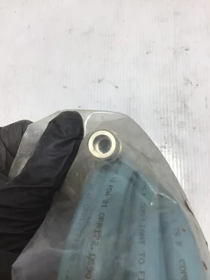 Coilhose Pneumatics EP38-12BB Slate Blue Fitted Polyester 3/8 ID X 12 FT Recoil w/Print