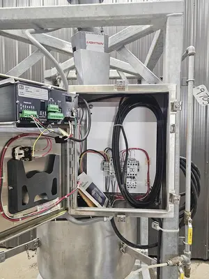 Used 110 Gallon Mixing Tank, 316 Stainless steel