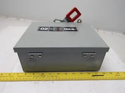 General Electric THN3361 Model 7 600V 30A  Non-Fusible Disconnect Safety Switch