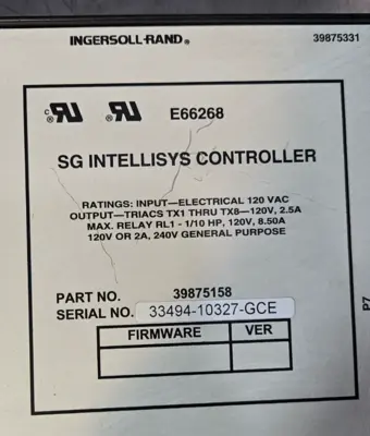 INGERSOLL-RAND INGERS SG Intellisys Controller (BIN423)