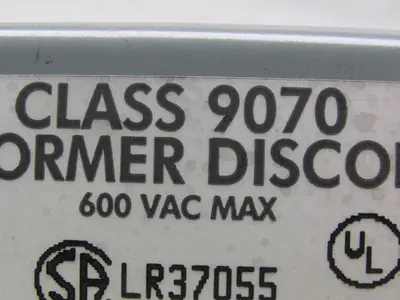 Square D SK250G1 Ser A Class 9070 Transformer Disconnect 230/460V Pri 115V Sec.