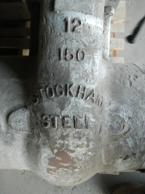 Stockham 12" 150 Ansi, WCB Steel Butt Weld Gate Valve
