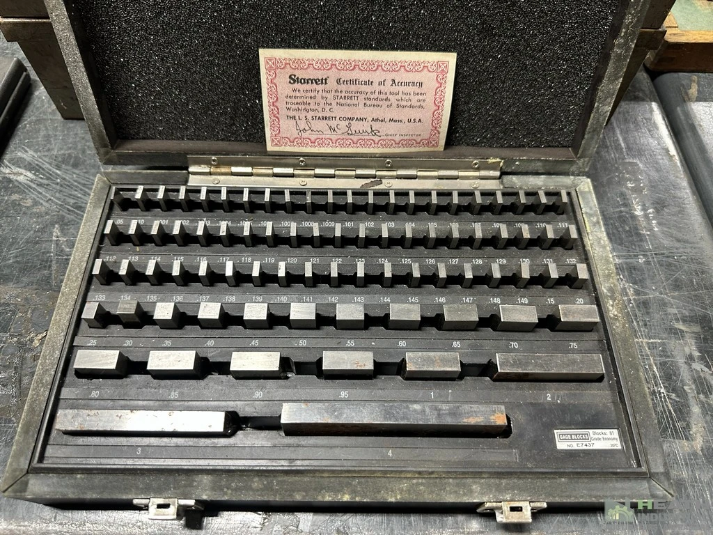 Used _UNKNOWN_ STARRETT CERTIFIED COMPLETE GAGE BLOCK SET Gage Blocks Illinois US | Heath Industrial Auction Services #1549745