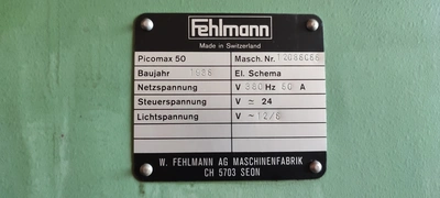 FEHLMANN Drilling, Tapping and Milling Machine, in excellent used condition, visible under power