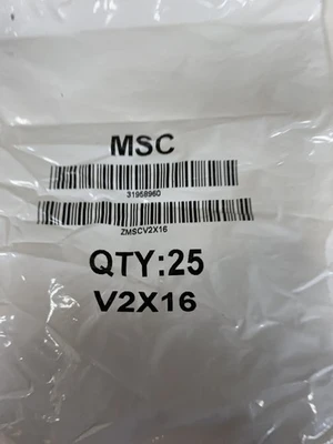 (LOT OF 4) QTY:25 V2x16 METRIC VITON O-RING 2mm W X 16mm *NEW