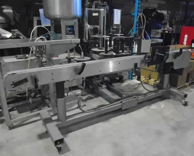 Used Label-Aire Bottle Wrap Labeler Model 2115CD