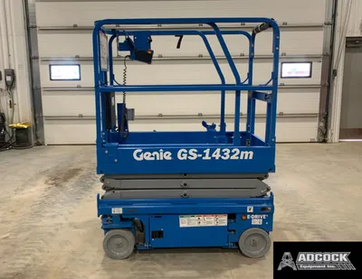 New | in-Stock 2026 GENIE GS-1432M E-DRIVE SCISSOR LIFT Scissor Lifters Alberta CA | Adcock Equipment #1417630