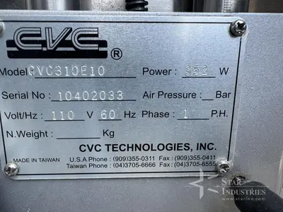 Used CVC 310E10 Labelers | Star Industries #1253422