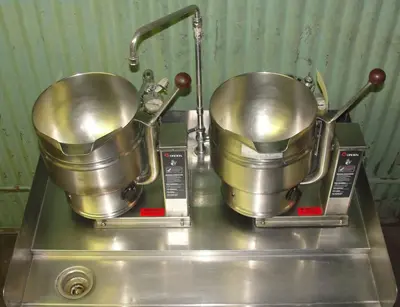 SPC4012  Kettle 2.5 gallon Groen hemispherical bottom kettle, 50 psi @ 300° F psi jacket rating, 316 SS