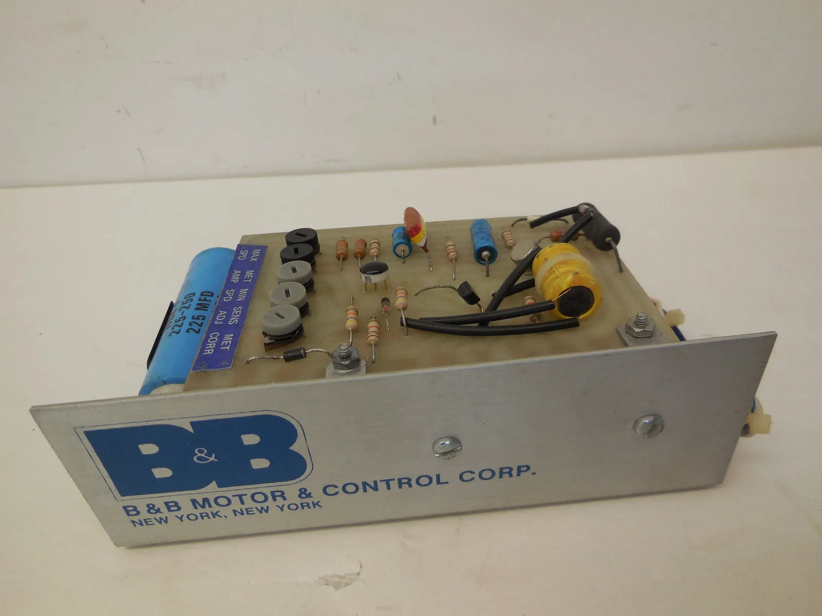 B & B MOTOR & CONTROL CORP. MR-05C SPEED CONTROL MR05C