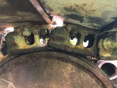 Used CATERPILLAR CATERPILLAR UNDERCARRIAGE WITH MAIN FRAME Construction Equipment Parts Pennsylvania US | East West Machinery & Drilling #1415671