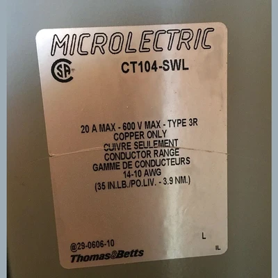 Thomas & Betts 20 Amp Meter Base