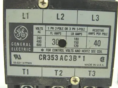USED GENERAL ELECTRIC 3R353AC3B.1