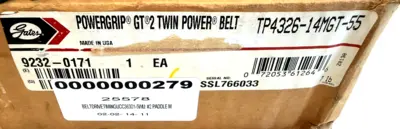 NEW GATES TP4326-14MGT-55 GT 2 TWIN POWER BELT TP432614GT55