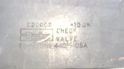 NEW PARKER C2000S-10JM HYDRAULIC VALVE C2000S10JM