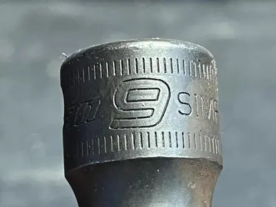 Snap-On SIMFM9A, 3/8" Drive, 9mm. Impact Socket, 2.1" Deep, 6 Point.