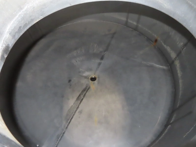900 gallon Stainless Steel Vertical Tank with Cone Bottom