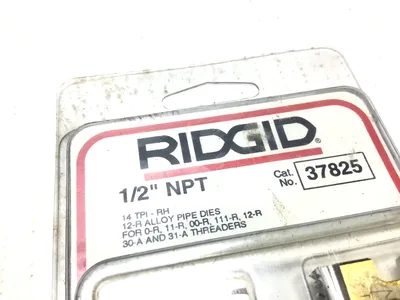 Ridgid 37825 12-R Alloy Pipe Dies 1/2″ NPT 14 TPI-RH