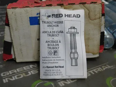 Box of 5 TW Ramset/Red Head TruBolt Wedge Anchors 1 X 12 Drill Size 1" New