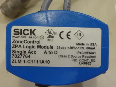USED SICK OPTIC ELECTRONIC ZLM1-C1111A10