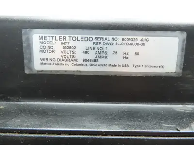 Used METTLER TOLEDO _UNKNOWN_ Belt Conveyors Indiana US | Arrow Industrial #1408544