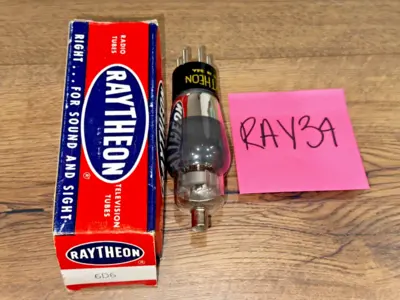 NEW Raytheon 6D6 Electron Tube