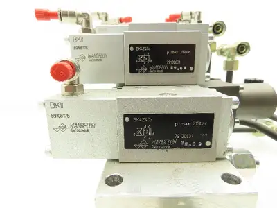 Wandfluh BKII BK4 Solenoid Air Valve 8-Station Hydraulic Manifold Assembly