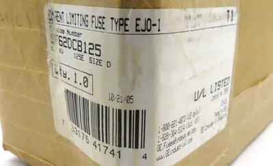 NEW SEALED GENERAL ELECTRIC EJ0-1 CURRENT LIMITING FUSE EJ01