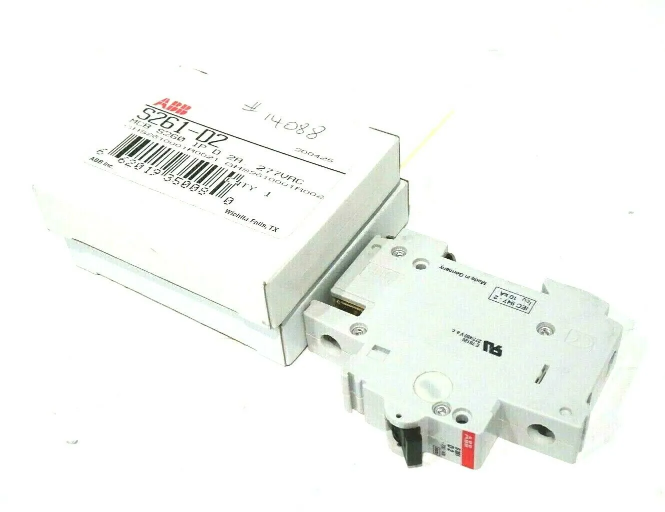 2 NEW ABB S261-D2 CIRCUIT BREAKERS S261D2