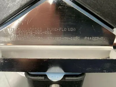 USED ITT INDUSTRIES PURE-FLO DSA-.5-PF-419-.5 DIAPHRAGM VALVE W/ 1/2" SANITARY FIT