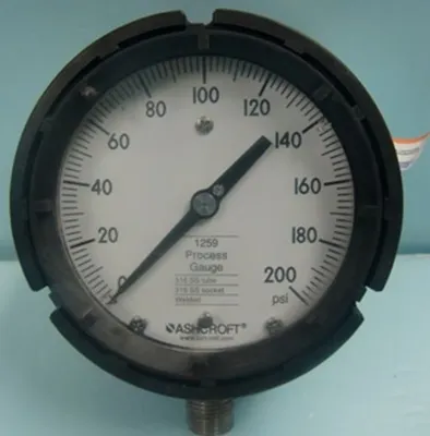 QTY. 1. ASHCROFT 1259 ROCESS GAUGE 316 SS TUBE 316...