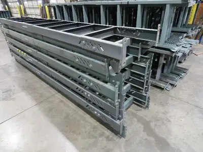 Hytrol 24"W Conveyor Leg Floor Support Heavy Duty 133-5/8"-145-5/8"H  Lot of 10
