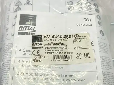 New | in-Stock Rittal Busbar Support PKG OF 4 Bus Bars & Plugs Michigan US | Maverick Industrial Sales #1393113