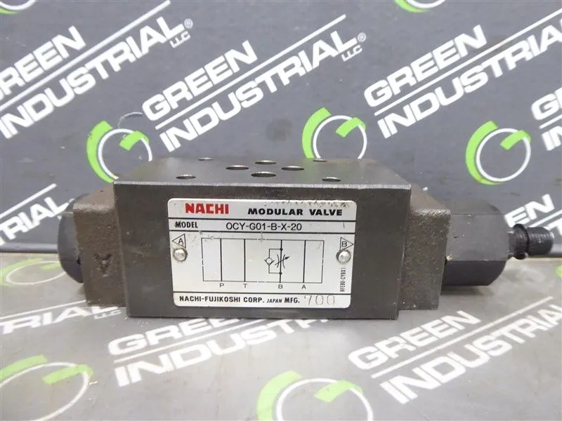Nachi OCY-G01-B-X-20 Modular Valve Used