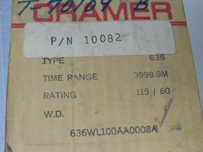 New | in-Stock CRAMER _UNKNOWN_ Counters/Timers | OCO Industrial #1736052
