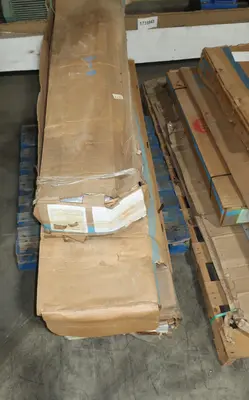 2 PALLETS OF ASSORTED EATON SWITCHBOARD PANELS, PANEL DOORS