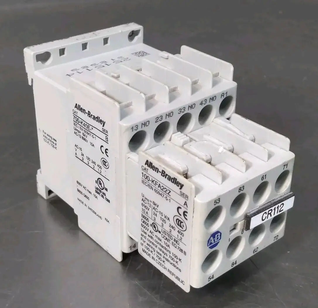 Allen Bradley 700-K40E-*/B w/ 100-KFA22Z/A Coil Relay Loc 4E44