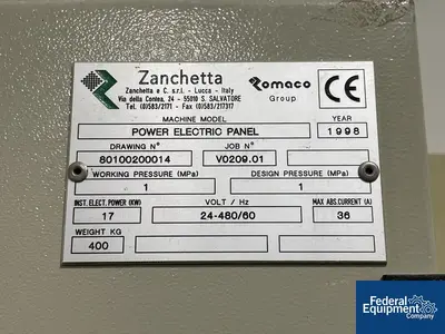 USED Zanchetta Zanchetta Canguro Bin Blender, S/S, Model 2000 FS