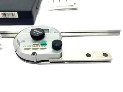 USED MITUTOYO DIGIMATIC DIGITAL UNIVERSAL BEVEL PROTRACTOR 300MM BLADE
