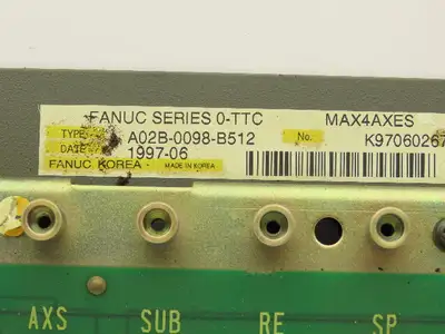 Fanuc A02B-0098-B512 Master Control Board For CNC Machinery