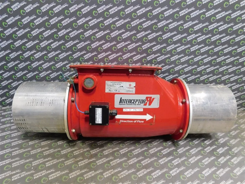 CV Technology 11445 Interceptor-FV Explosion Isolation Flap Valve 10" Used