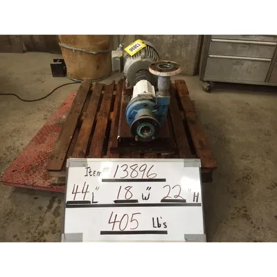 Used 125 GPM @ 125' of head Summit Centrifugal 10 HP Pump F1615AMBBFE10