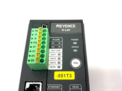 USED KEYENCE ETHERNET CONNECTION COMMUNICATION UNIT 11-POINT DISPLAY