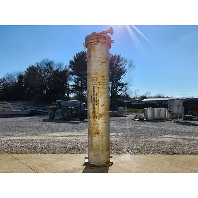 Used Ametek Whitlock 24" Dia X 10'-6" Chlorine / Helium Gas Vaporizer Exchanger