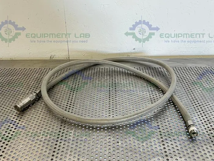 Used 96" STAINLESS STEEL BRAIDED HOSE W/ PARKER FS-502-8FP CONNECTOR TO THREADED Hoses | Equipment Lab #486865