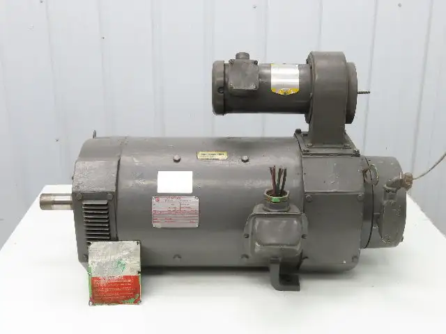 Emerson 25100650L DC Motor 15Hp 25.6A 1200 RPM 300/500V 2510AT Frame