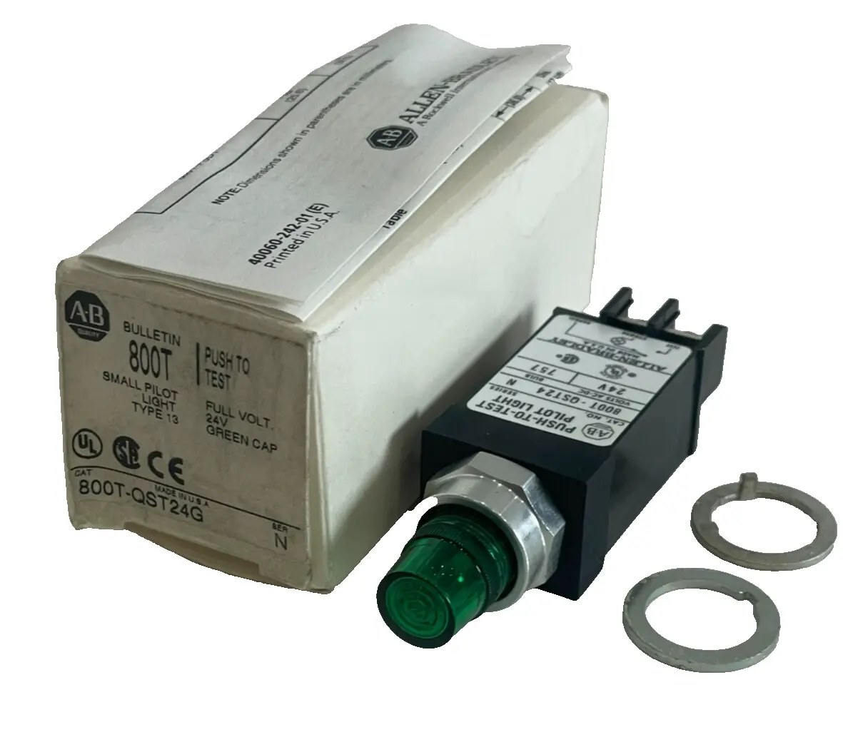 A / B 800T-QST24G PILOT LIGHT SER. N 24V 800TQST24G NEW, SURPLUS