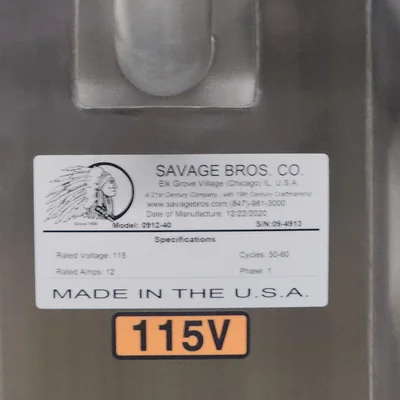 Savage Bros Chocolate Temper, Melt, Conditioning and holding tank  lb.  # 9062